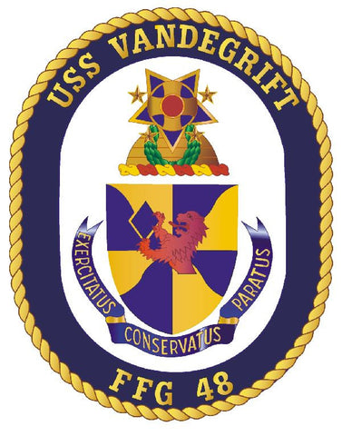 USS Vandegrift Sticker Military Armed Forces Navy Decal M196 - Winter Park Products