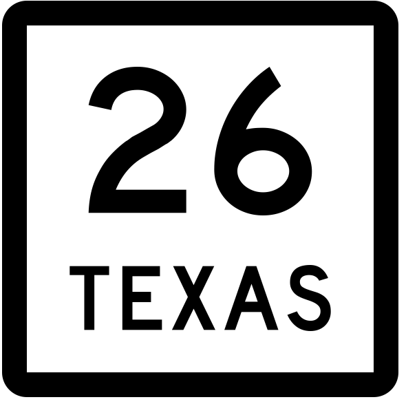 Texas State Highway 26 Sticker Decal R2280 Highway Sign - Winter Park Products