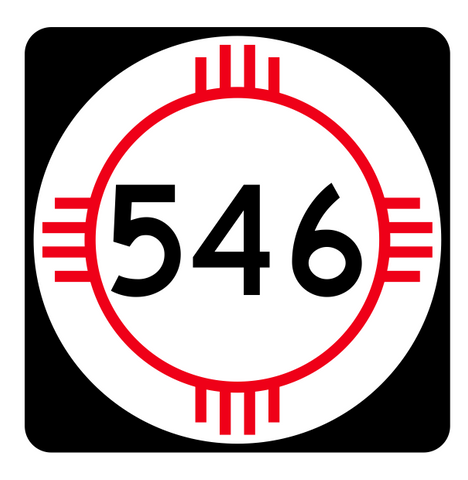 New Mexico State Road 546 Sticker R4202 Highway Sign Road Sign Decal