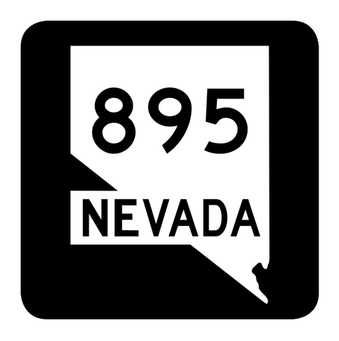 Nevada State Route 895 Sticker R3171 Highway Sign Road Sign