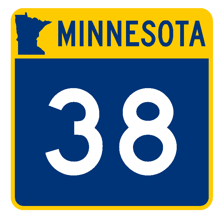 Minnesota State Highway 38 Sticker Decal R1057 Highway Sign Road Sign - Winter Park Products