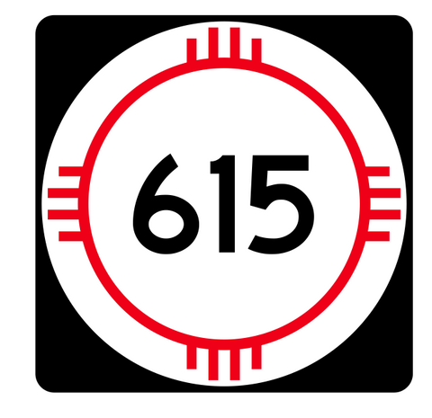 New Mexico State Road 615 Sticker R4209 Highway Sign Road Sign Decal