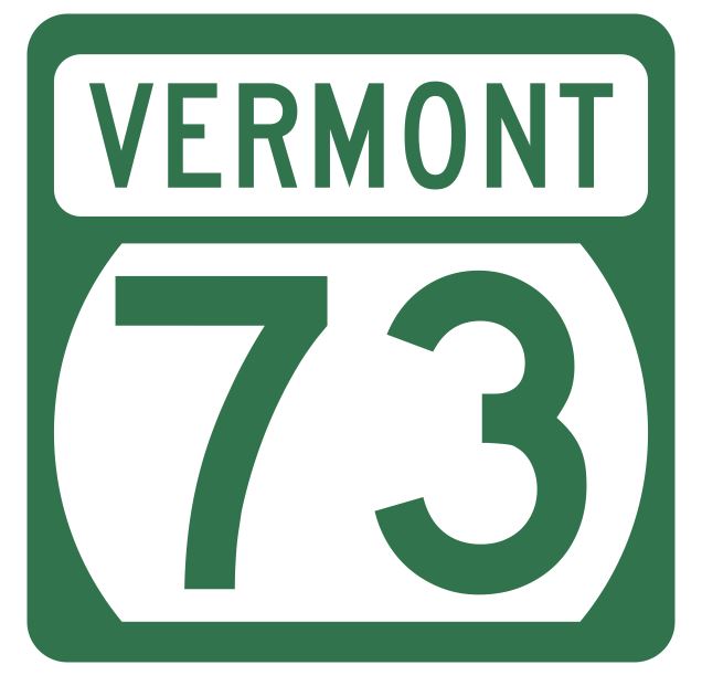Vermont State Highway 73 Sticker Decal R5298 Highway Route Sign