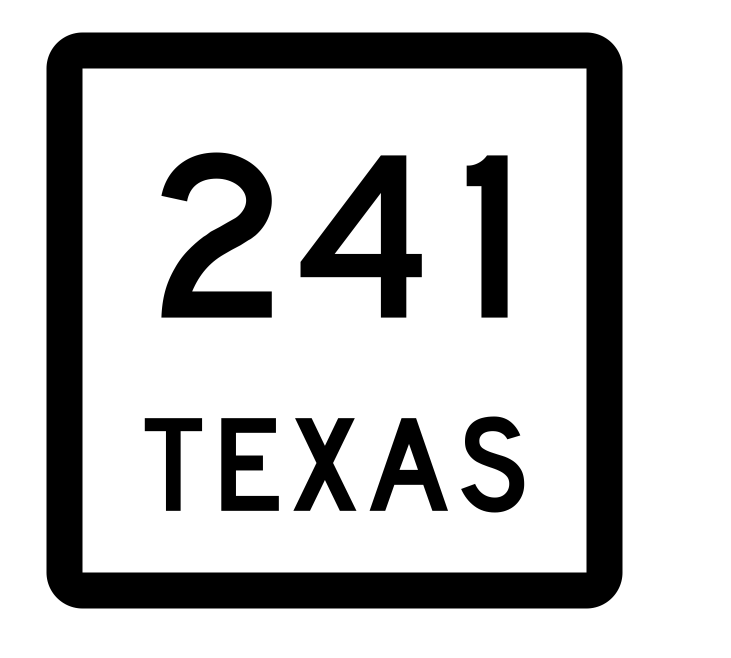 Texas State Highway 241 Sticker Decal R2537 Highway Sign