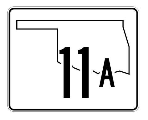Oklahoma State Highway 11A Sticker Decal R5568 Highway Route Sign