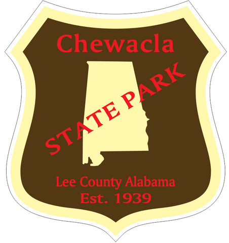 Chewacla Alabama State Park Sticker R6837