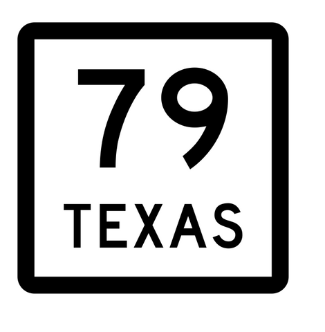 Texas State Highway 79 Sticker Decal R2380 Highway Sign - Winter Park Products