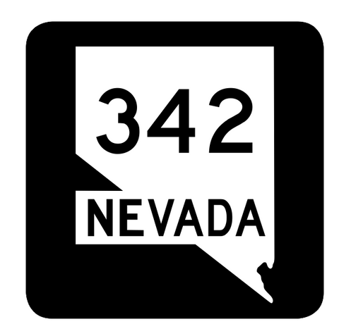 Nevada State Route 342 Sticker R3040 Highway Sign Road Sign