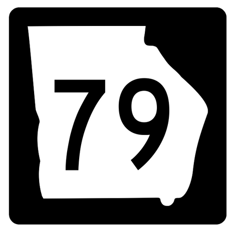 Georgia State Route 79 Sticker R3624 Highway Sign