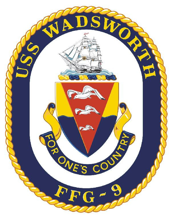 USS Wadsworth Sticker Military Armed Forces Navy Decal M200 - Winter Park Products