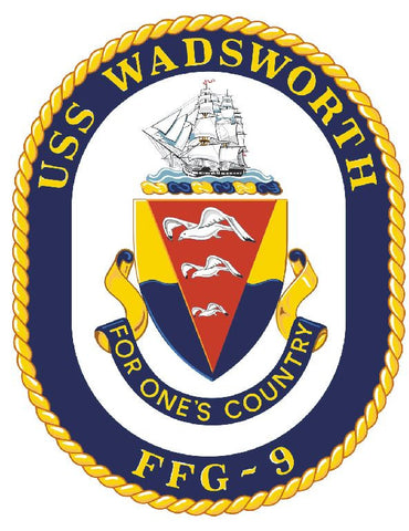 USS Wadsworth Sticker Military Armed Forces Navy Decal M200 - Winter Park Products