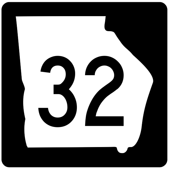Georgia State Route 32 Sticker R3581 Highway Sign