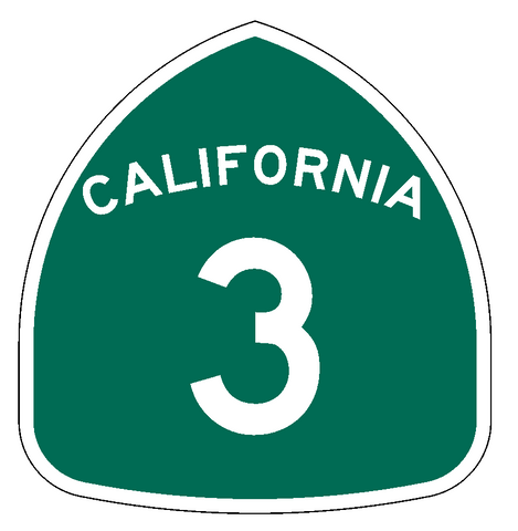 California State Route 3 Sticker Decal R998 Highway Sign Road Sign - Winter Park Products