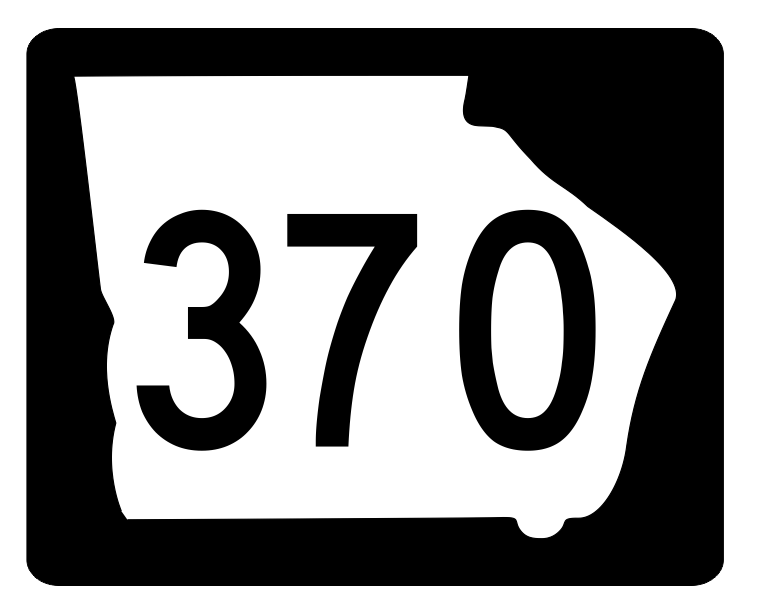 Georgia State Route 370 Sticker R4031 Highway Sign Road Sign Decal