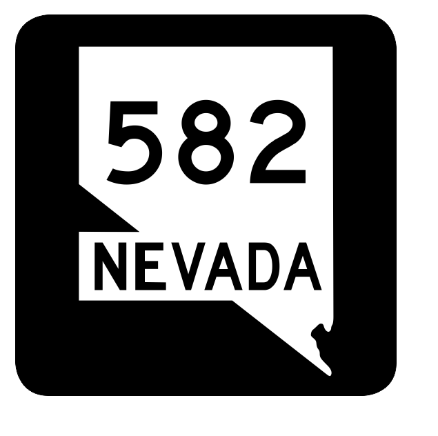Nevada State Route 582 Sticker R3095 Highway Sign Road Sign