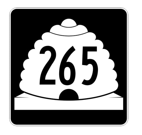 Utah State Highway 265 Sticker Decal R5536 Highway Route Sign