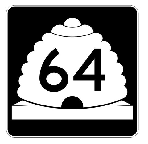 Utah State Highway 64 Sticker Decal R5400 Highway Route Sign
