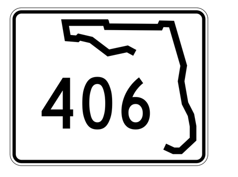 Florida State Road 406 Sticker Decal R1562 Highway Sign - Winter Park Products