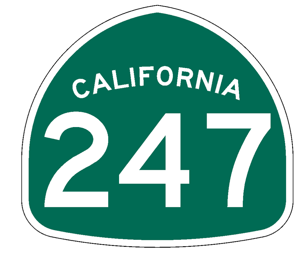 California State Route 247 Sticker Decal R1026 Highway Sign Road Sign - Winter Park Products