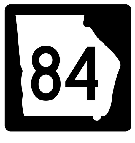 Georgia State Route 84 Sticker R3629 Highway Sign