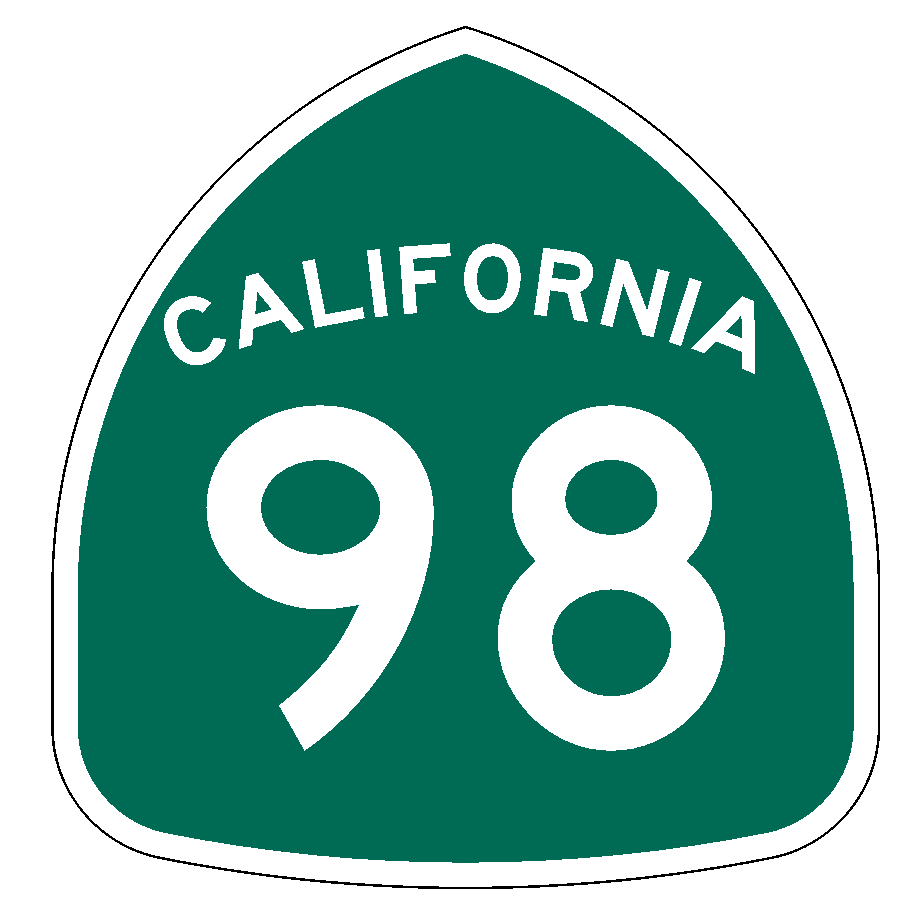California State Route 98 Sticker Decal R1010 Highway Sign Road Sign - Winter Park Products