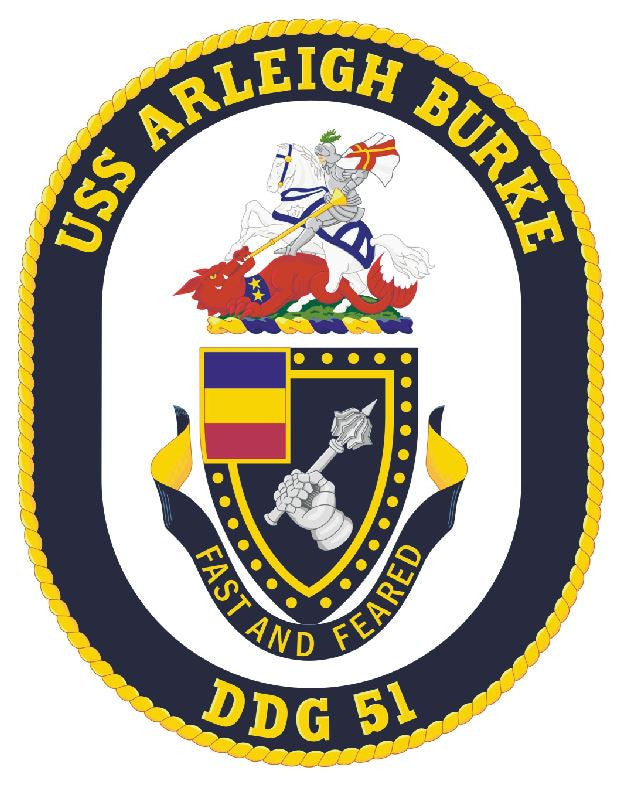 USS Arleigh Burke Sticker Military Armed Forces Navy Decal M208 - Winter Park Products