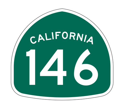 California State Route 146 Sticker Decal R1218 Highway Sign - Winter Park Products