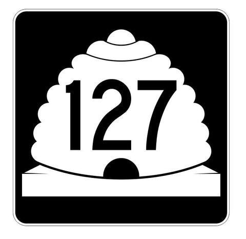 Utah State Highway 127 Sticker Decal R5452 Highway Route Sign