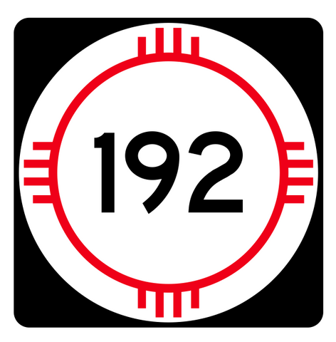 New Mexico State Road 192 Sticker R4164 Highway Sign Road Sign Decal
