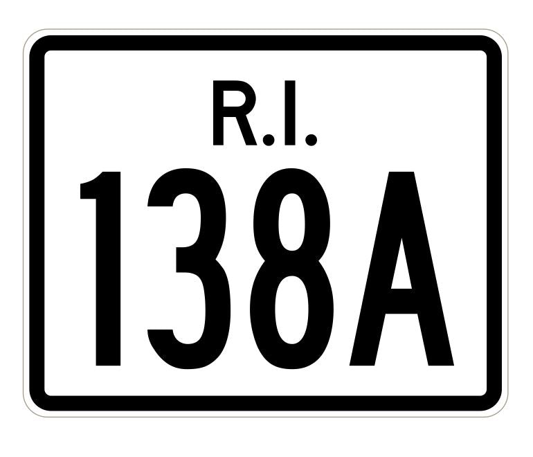 Rhode Island State Road 138A Sticker R4262 Highway Sign Road Sign Decal