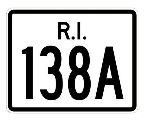 Rhode Island State Road 138A Sticker R4262 Highway Sign Road Sign Decal