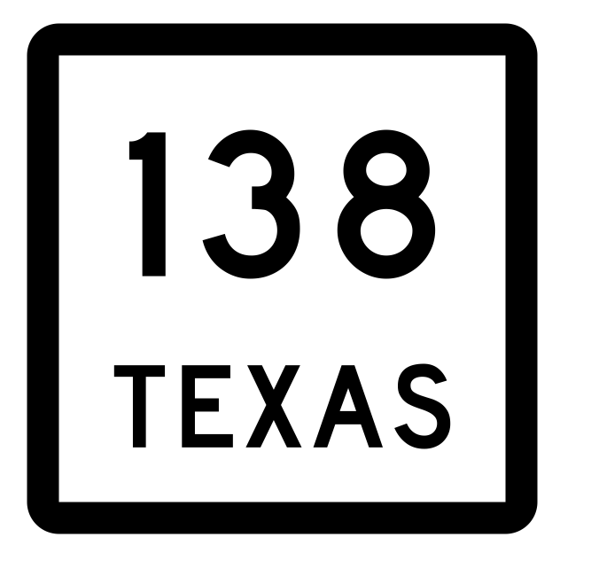 Texas State Highway 138 Sticker Decal R2437 Highway Sign - Winter Park Products