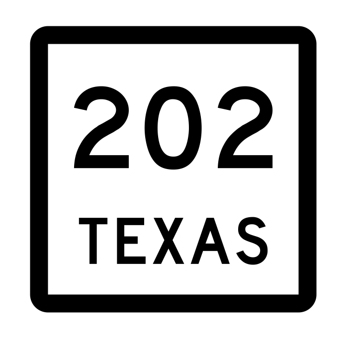 Texas State Highway 202 Sticker Decal R2499 Highway Sign