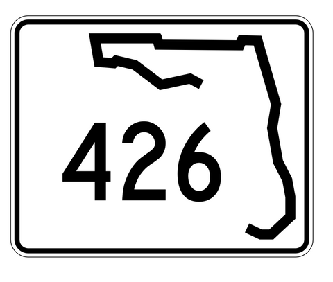 Florida State Road 426 Sticker Decal R1571 Highway Sign - Winter Park Products