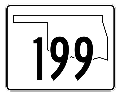 Oklahoma State Highway 199 Sticker Decal R5722 Highway Route Sign