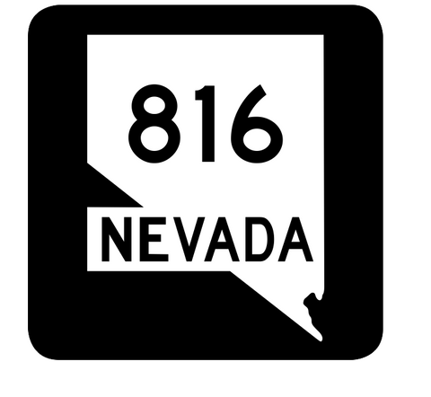 Nevada State Route 816 Sticker R3150 Highway Sign Road Sign