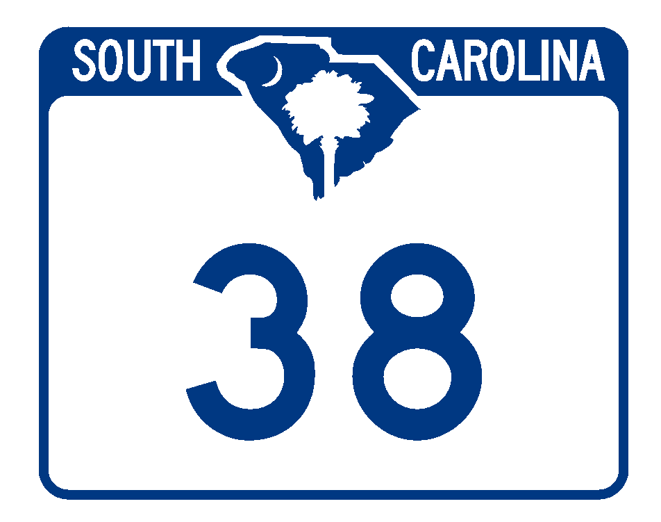 South Carolina Highway 38 Sticker Decal R1064 Highway Sign Road Sign - Winter Park Products