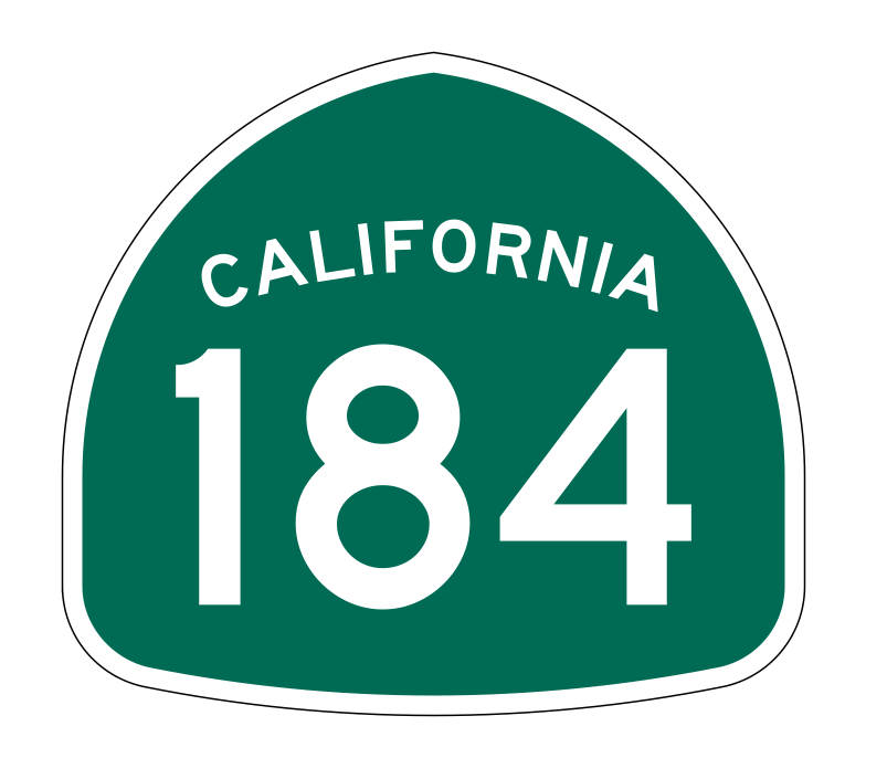 California State Route 184 Sticker Decal R1252 Highway Sign - Winter Park Products