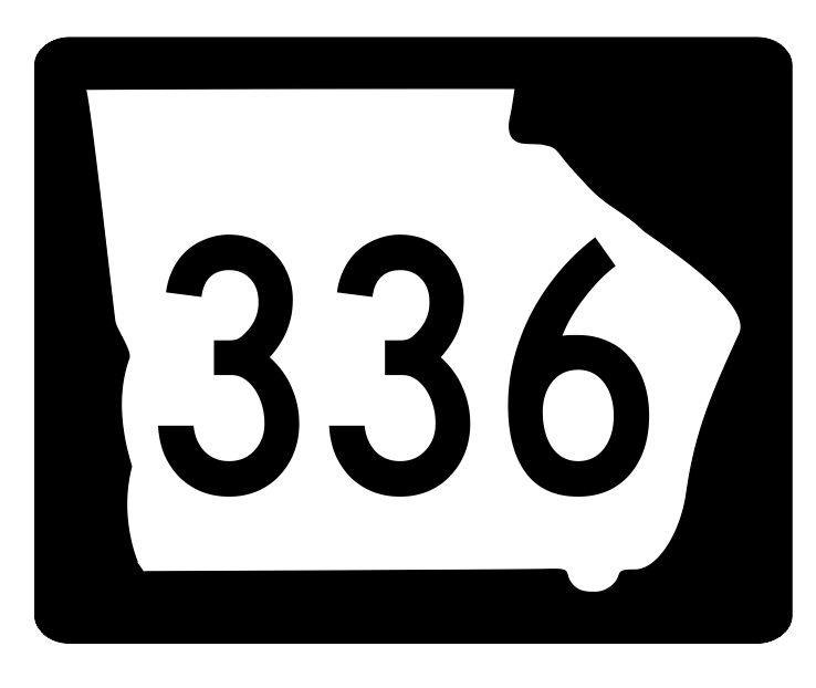 Georgia State Route 336 Sticker R4000 Highway Sign Road Sign Decal