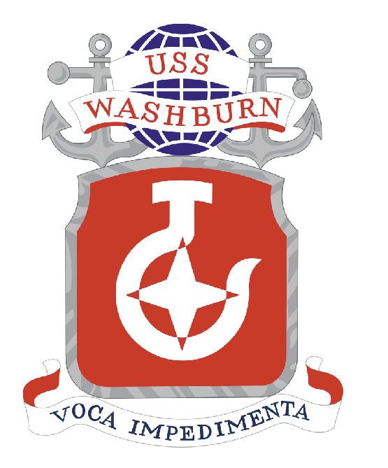 USS Washburn Sticker Military Armed Forces Navy Decal M190 - Winter Park Products