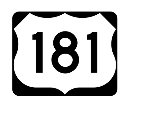 US Route 181 Sticker R2131 Highway Sign Road Sign - Winter Park Products