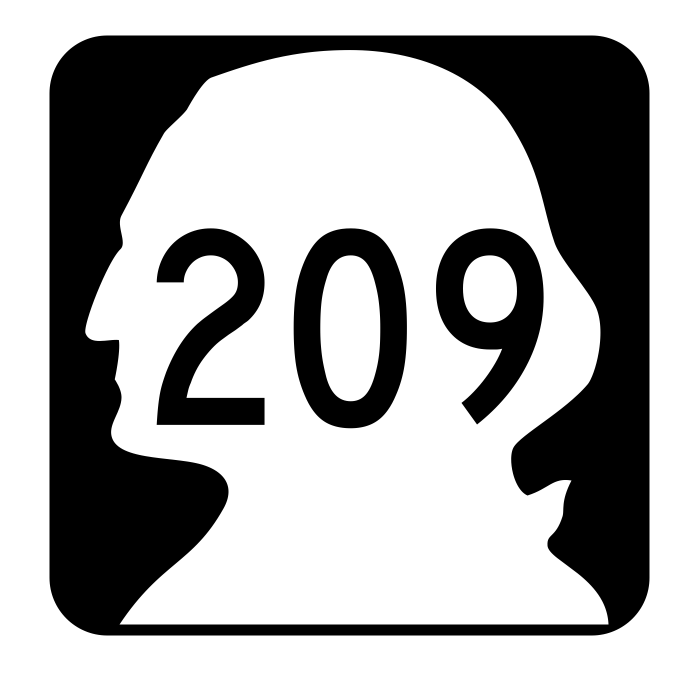 Washington State Route 209 Sticker R2860 Highway Sign Road Sign