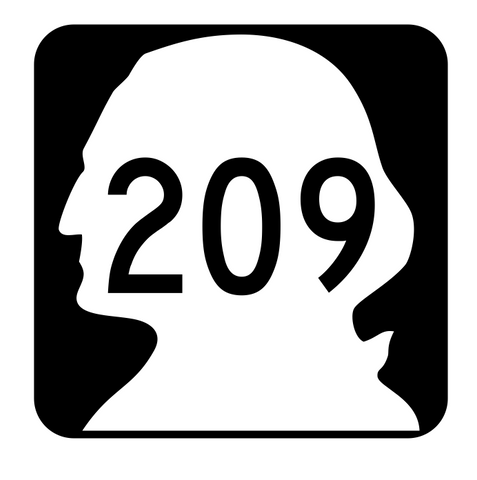 Washington State Route 209 Sticker R2860 Highway Sign Road Sign