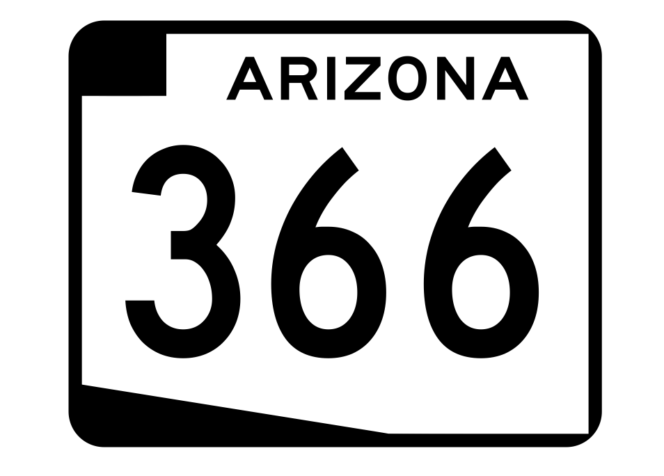 Arizona State Route 366 Sticker R2762 Highway Sign Road Sign