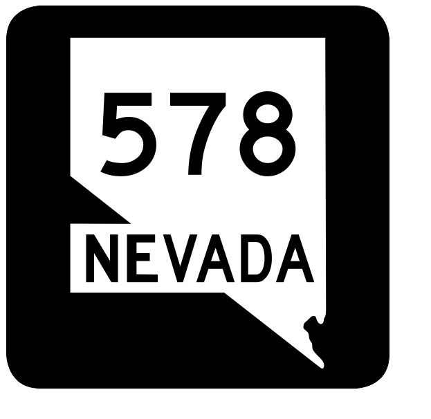 Nevada State Route 578 Sticker R3093 Highway Sign Road Sign