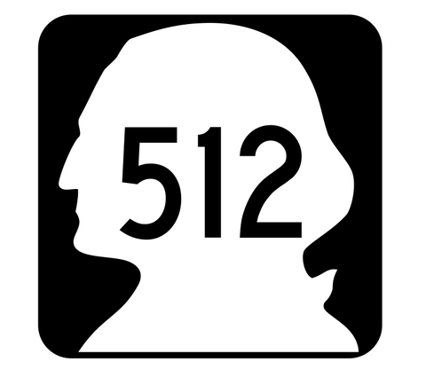 Washington State Route 512 Sticker R2928 Highway Sign Road Sign