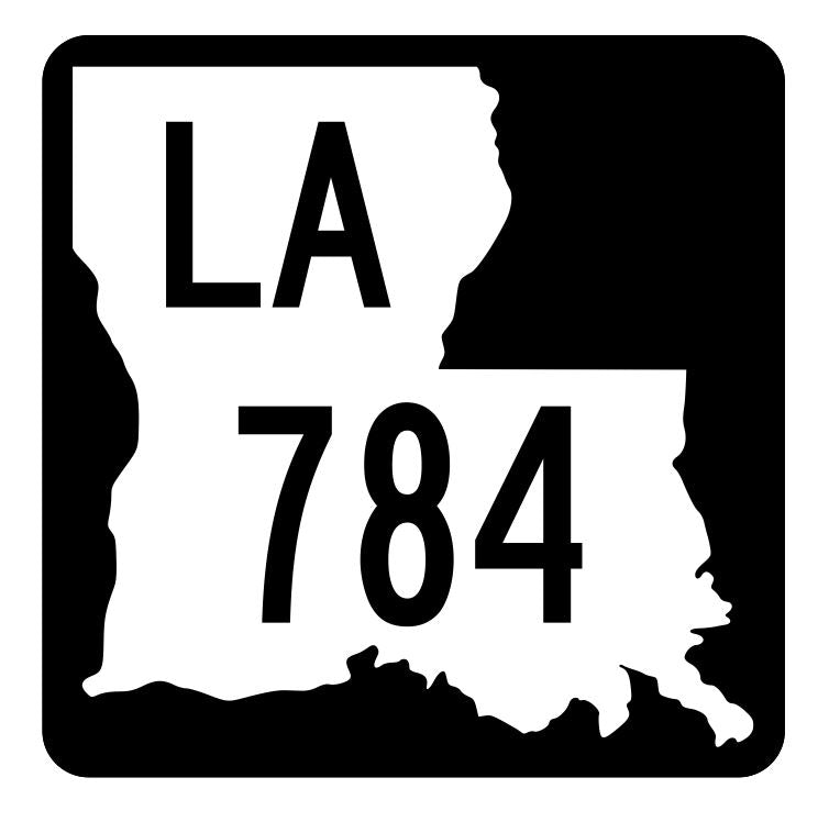 Louisiana State Highway 784 Sticker Decal R6094 Highway Route Sign