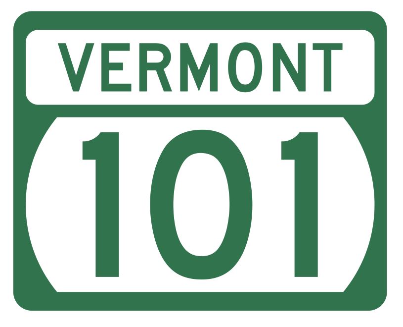 Vermont State Highway 101 Sticker Decal R5305 Highway Route Sign