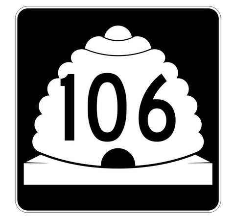 Utah State Highway 106 Sticker Decal R5432 Highway Route Sign