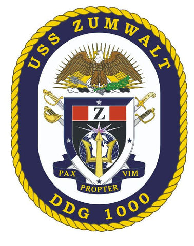 USS Zumwalt Sticker Military Armed Forces Decal M168 - Winter Park Products